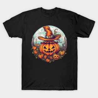 pumpkin witch halloween T-Shirt